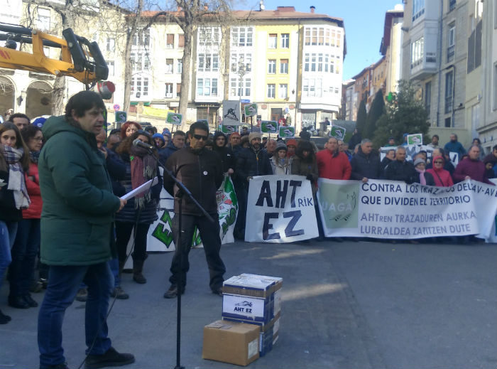 concentración contra el tav