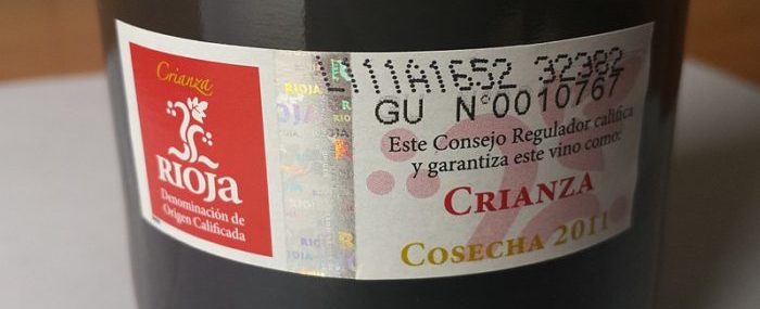 Contraetiqueta DO Rioja
