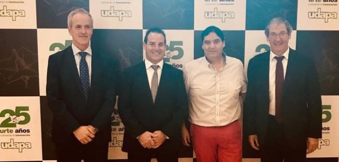 Javier Torre en el acto de aniversario de Udapa