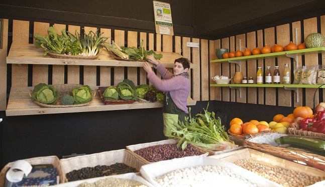 establecimiento de verduras